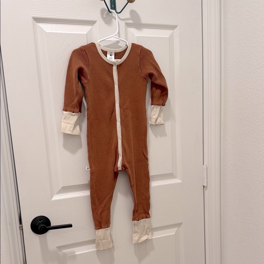 O’lou organic waffle romper 1-3years